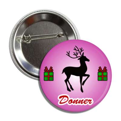 donner santas reindeer xmas gifts button