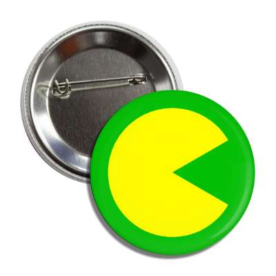 green border pac man button