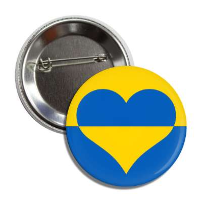heart ukrainian support against war button
