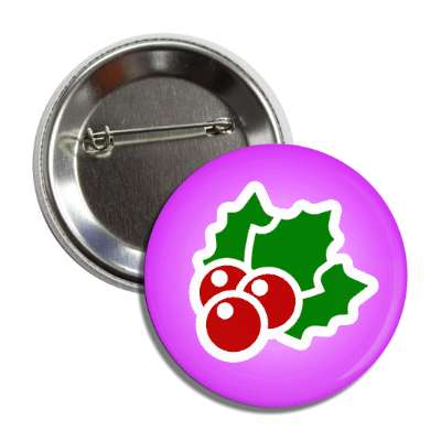 holly berries purple button