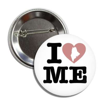 i heart maine me state love button