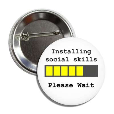 installing social skills loading bar please wait button