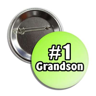 number one grandson button