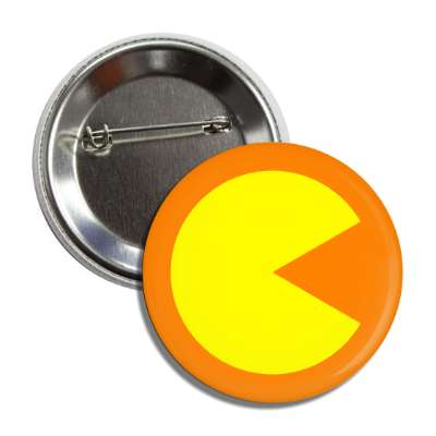 orange border pac man button