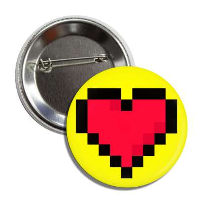 pixel heart yellow button