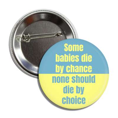 some babies die by chance none should die by choice button