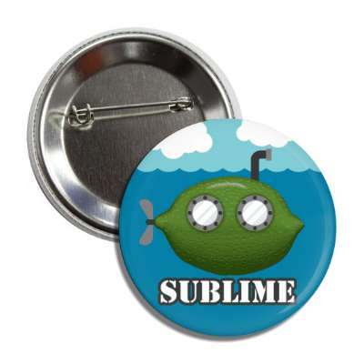 sublime submarine lime fruit button