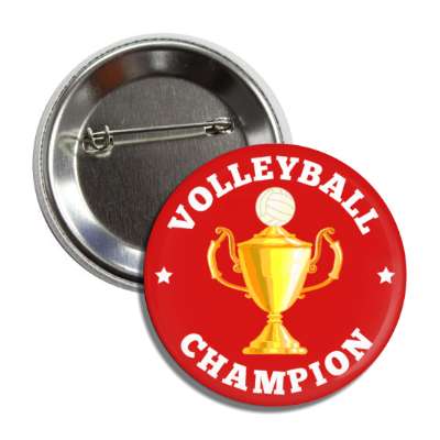 volleyball champion trophy button