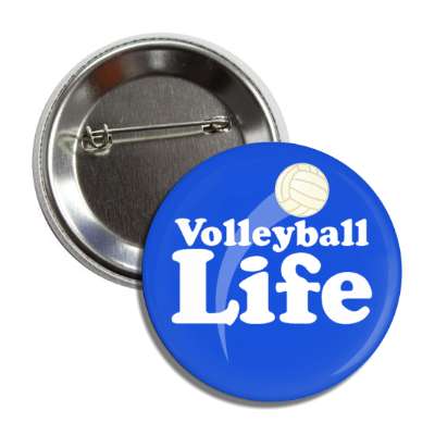 volleyball life sports ball button