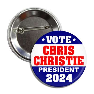 vote chris christie president bold 2024 gop republican button