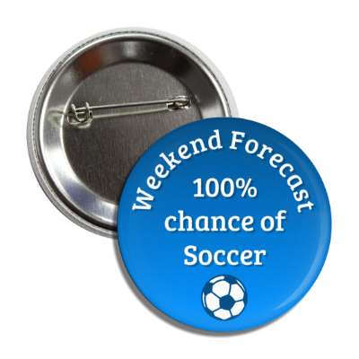 weekend forecast 100 percent chance of soccer button