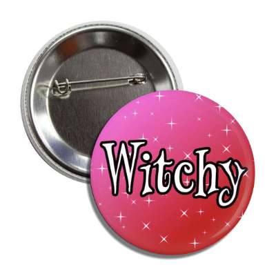 witchy twinkle stars button