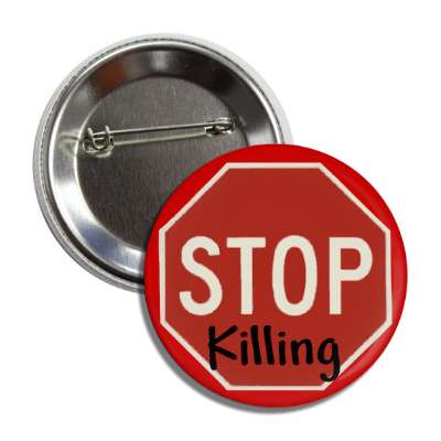 stop killing stopsign red button
