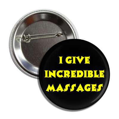 incredible massages button
