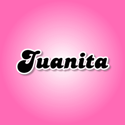 Juanita Female Name Pink Button | Wacky Buttons