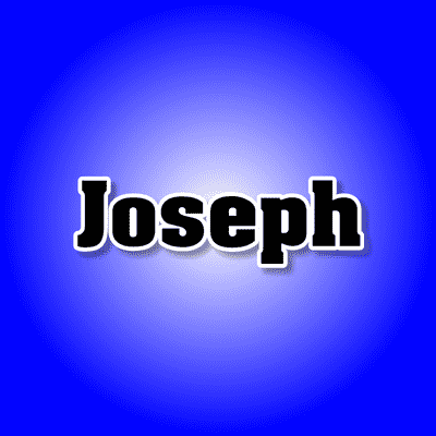 Joseph Male Name Blue Button | Wacky Buttons