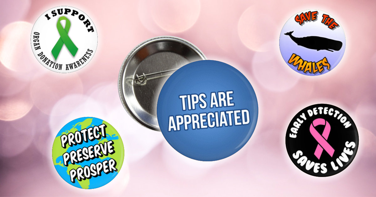 Fundraising and Awareness Campaign Buttons