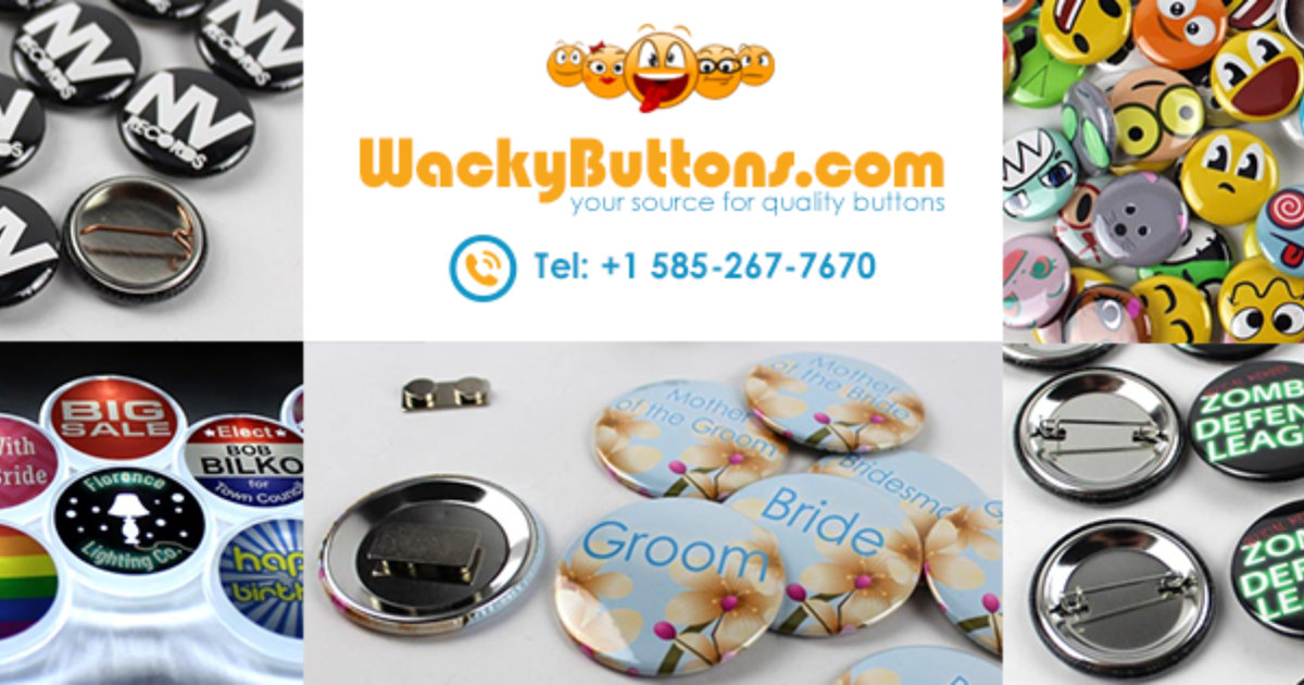 Magnetic Back Promotional Buttons