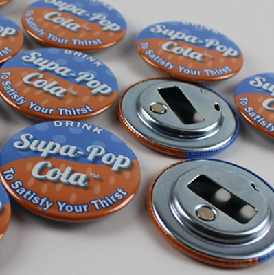 custom magnetic bottle opener buttons