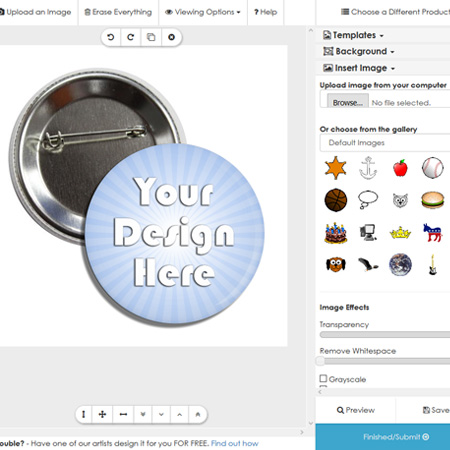 order custom buttons online