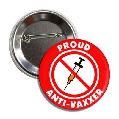 proud anti vaxxer red slash needle antivaccine red coronavirus virus disease