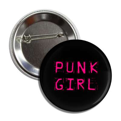 punk girl button