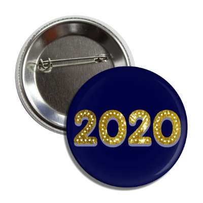 2020 gold blue button