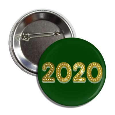 2020 gold green button