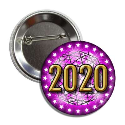 2020 times square new york city ball drop purple button