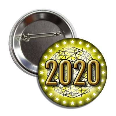 2020 times square new york city ball drop yellow button