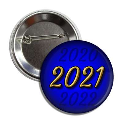 2021 new year blue button