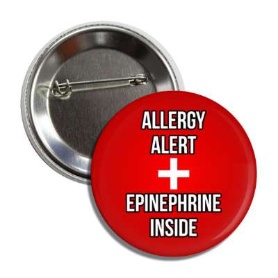 allergy alert epinephrine inside red button