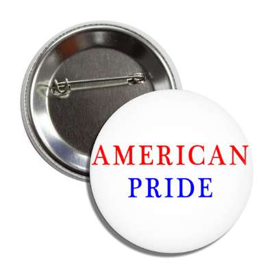 american pride classic white red blue button