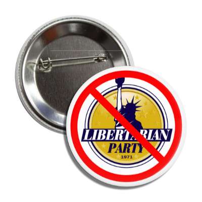 anti libertarian party red slash button