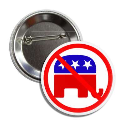 anti republican party red slash button