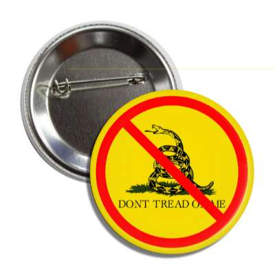 anti tea party snake red slash button