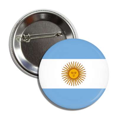 argentina argentinian flag country button