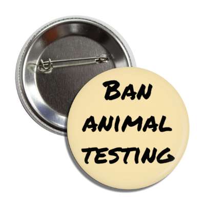 ban animal testing button