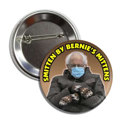 bernie sanders mask inauguration smitten by bernies mittens button