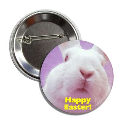 big bunny happy easter button