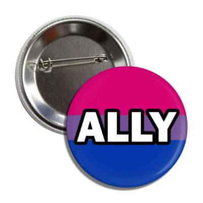 bisexual ally bi pride flag button