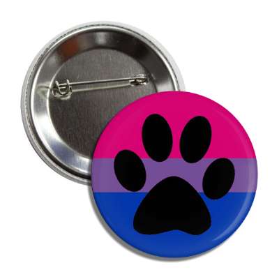 bisexual dog paw bi pride flag button