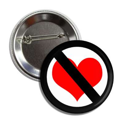 black anti heart button