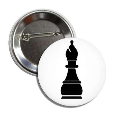 black bishop chess piece button