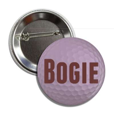 bogie dark golfball button