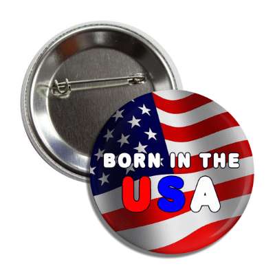 born in the usa button