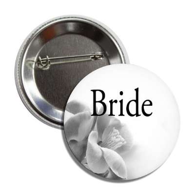 bride quarter flowers grey classic button