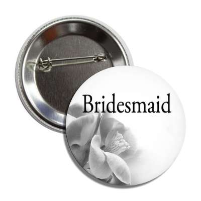 bridesmaid quarter flowers grey classic button