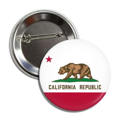 california state flag usa button