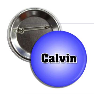 calvin male name blue button